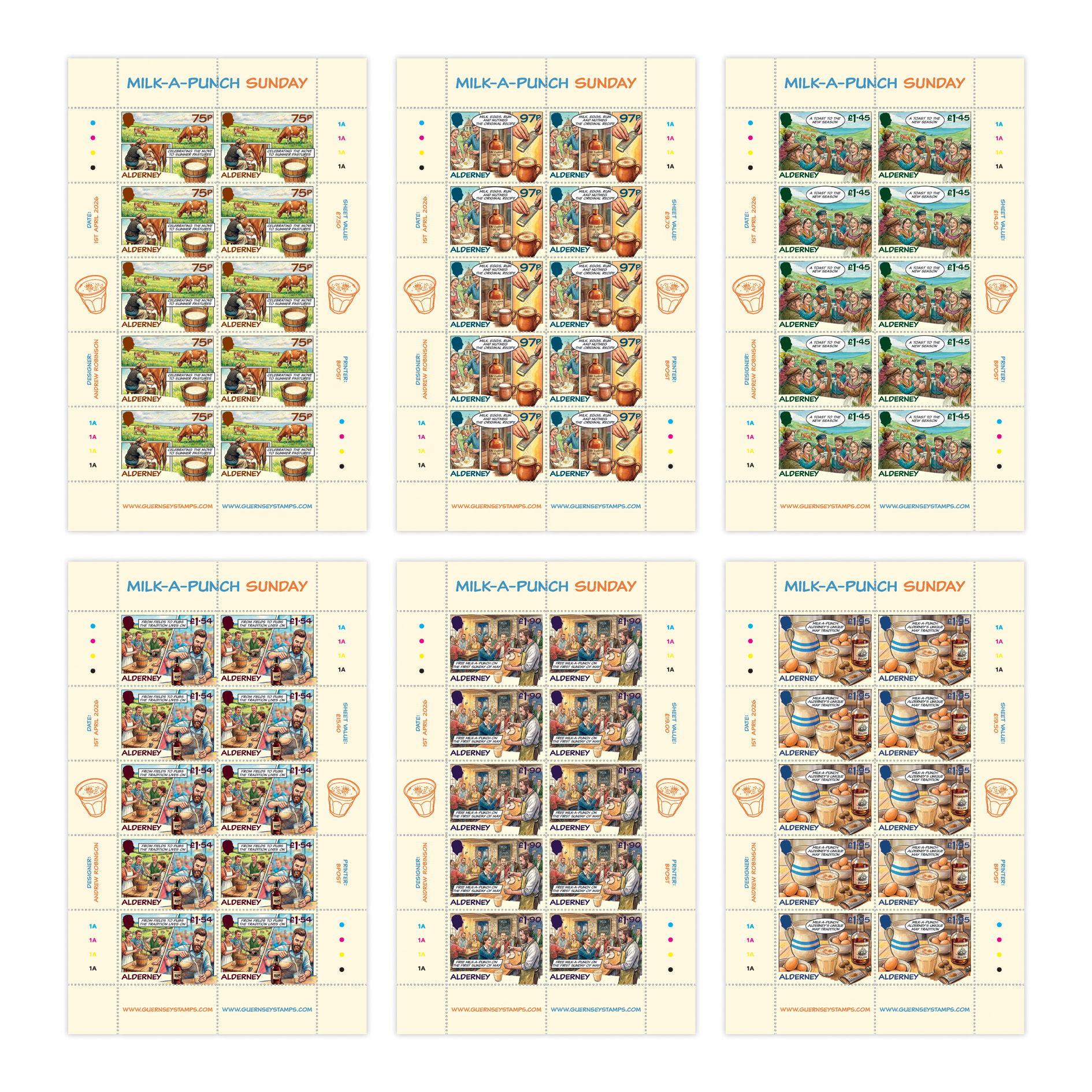 Sheets of 10